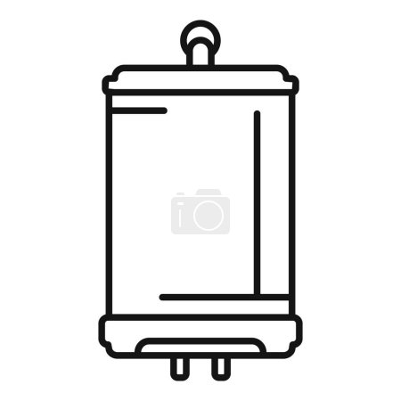 Outline vector art of a blank ancient scroll, perfect for custom text or design elements