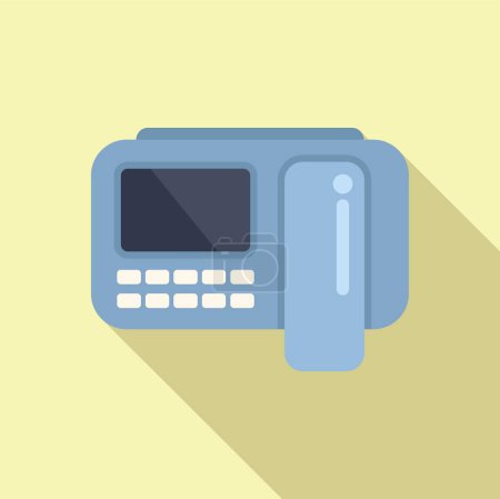 Vector illustration of a classic pager, symbolizing retro communication technology