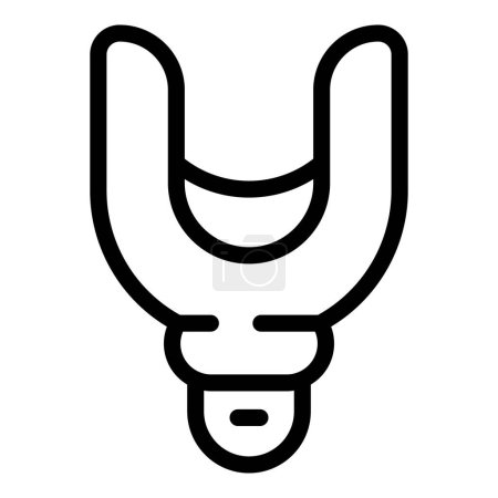 Un simple icono en blanco y negro de una honda en un estilo minimalista de línea plana