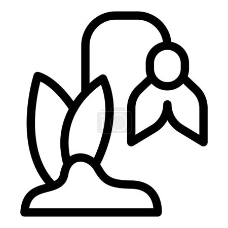 Black and white vector icon depicting a stylized rocket launch with fins and flame