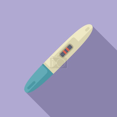 Flachbild-Vektordarstellung eines positiven Schwangerschaftstestergebnisses, die die bevorstehende Freude der Elternschaft und den Beginn eines neuen Kapitels auf dem Weg zur Mutterschaft ankündigt