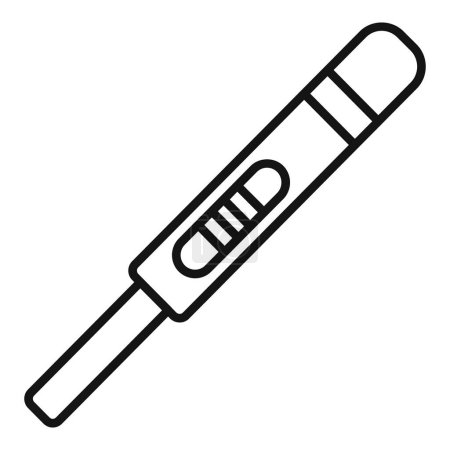Minimalist vector illustration of a black and white electronic cigarette icon in a simple line art style, perfect for graphic design and vaping product delivery