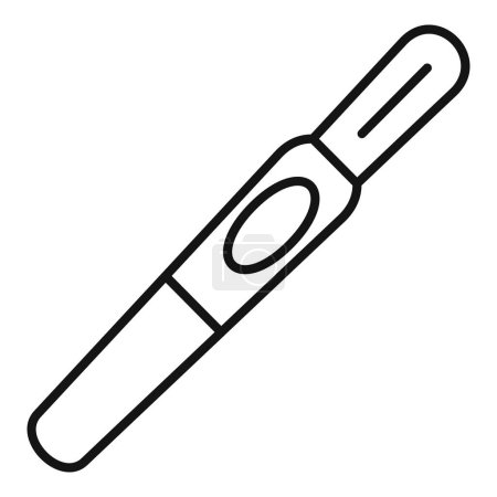 Simplified black line art of an electronic cigarette on a white background