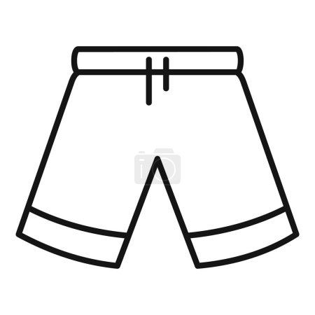 Illustration vectorielle propre des shorts décontractés modernes, parfaite pour les thèmes de design de mode