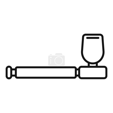 Simplistische Linie Kunst-Ikone mit Elementen der Weinprobe, mit einem Weinglas und einer Flasche