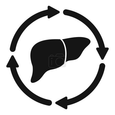 Conceptual medical illustration of liver regeneration as a symbol of health and recovery in hepatology and regenerative medicine. Depicting the biological process of cellular repair and detoxification