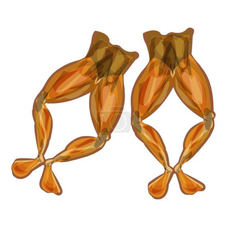 Lebendige und appetitliche Illustration von goldenem Räucherlachs in digitaler Kunstform. Es präsentiert die frische und Gourmetküche eines gesunden und köstlichen Fischgerichts. Reich an Omega-3-Fettsäuren
