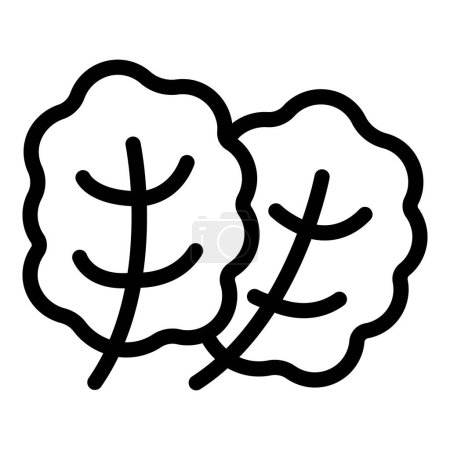 Ilustración de Colección completa de conjuntos de iconos de hojas minimalistas en blanco y negro. Con ilustraciones de arte de línea simple de naturalezasímbolos inspirados. Perfecto para moderno. Limpio - Imagen libre de derechos