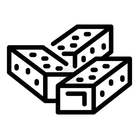 Simplistic line art icon of three dice, perfect for games or probability concepts
