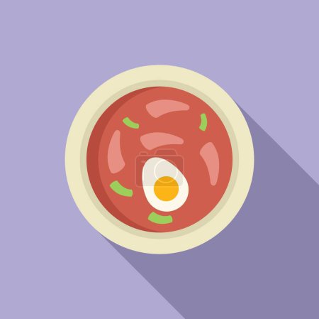 Eine herzhafte und beruhigende Schüssel Suppe mit Ei und Gemüse genießen