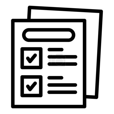 Liste de contrôle indiquant deux options avec coches pour l'accord sur les formulaires papier