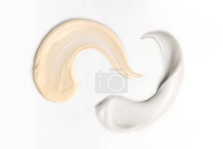 Photo for Beauty cream texture. Cosmetic lotion background. Creamy skincare product closeup. - Royalty Free Image