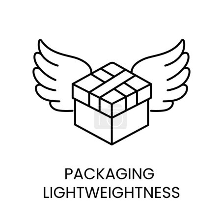 Lightness line icon in vector with editable stroke for packaging.