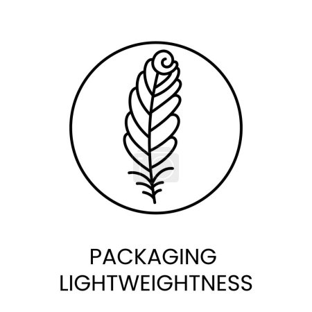 Lightness line icon in vector with editable stroke for packaging.
