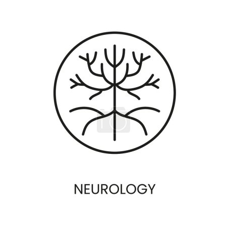 Neurologie Linienvektorsymbol mit editierbarem Strich.
