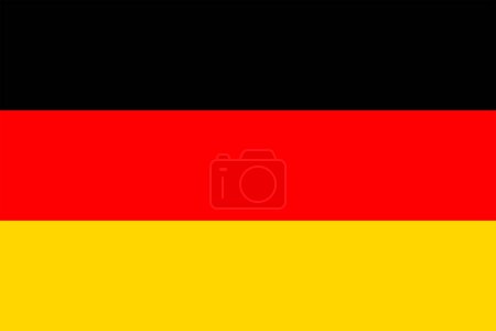 Photo for Flags of Germany. Flat element design. National Flag. White isolated background - Royalty Free Image