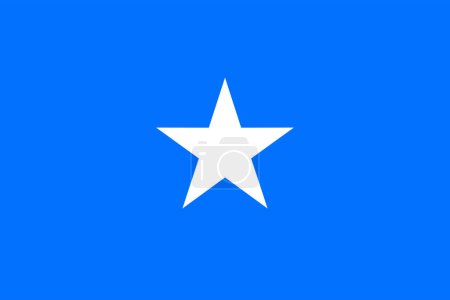 Photo for Flags of Somalia. Flat element design. National Flag. White isolated background - Royalty Free Image