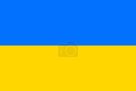 Photo for Flags of Ukraine. Flat element design. National Flag. White isolated background - Royalty Free Image