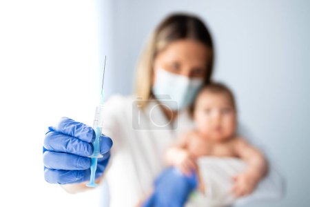 Photo for Vaccination and immunization of babies. - Royalty Free Image