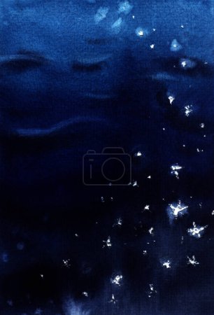 Photo for Watercolor background. Water surface - Royalty Free Image