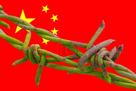 Téléchargez les photos : Carte de la Chine illustrant le verrouillage chinois de Covid 19 - en image libre de droit