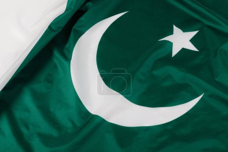 Photo for Close up of the Pakistan flag with copy space - Royalty Free Image