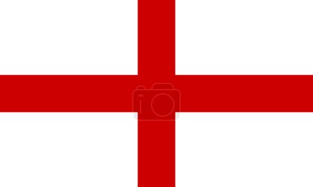 Photo for Illustration of the Flag of England a part of the United Kingdom - Royalty Free Image