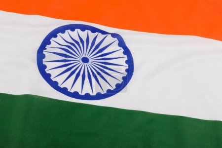 Téléchargez les photos : Drapeau officiel du pays d'Asie du Sud de la République de l'Inde, plus communément appelé Inde - en image libre de droit