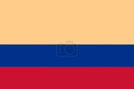 Téléchargez les photos : Illustration du drapeau de la Colombie officiellement connu sous le nom de République de Colombie avec espace de copie - en image libre de droit