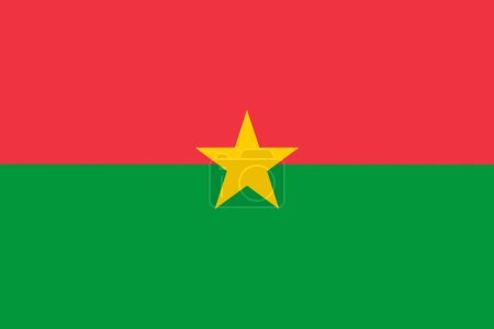 Téléchargez les photos : Illustration du drapeau du Burkina Faso avec espace de copie - en image libre de droit