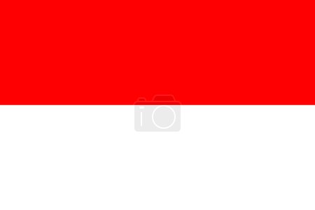 Téléchargez les photos : Illustration du drapeau indonésien officiellement connu sous le nom de République d'Indoénie avec espace de copie - en image libre de droit