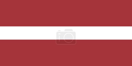 Illustration der offiziellen Flagge Lettlands, auch Republik Lettland genannt, mit Kopierraum