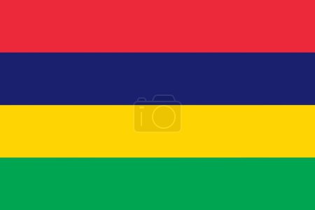 Téléchargez les photos : Illustration du drapeau de Maurilius officiellement connu sous le nom de République de Maurilius avec espace de copie - en image libre de droit