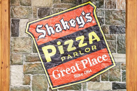 Photo for Manila Philippines, July 25, 2023 Shakey's Pizza Parlor Sign inside a local shopping mall  in Metro Manila Philippines Southeast Asia - Royalty Free Image