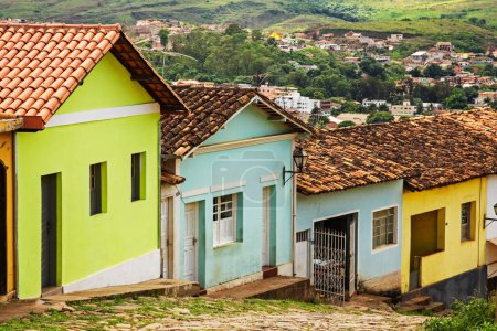 Téléchargez les photos : Maisons dans la campagne du Brésil, Amérique du Sud - en image libre de droit
