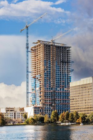 Téléchargez les photos : Site de construction de grande hauteur à Orlando Floride, États-Unis, Amérique du Nord - en image libre de droit