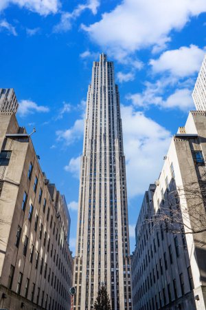 Téléchargez les photos : The Rockefeller Center, New York, États-Unis, Amérique du Nord avec espace de copie - en image libre de droit