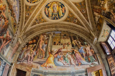 Foto de Obras de arte Dentro del mundialmente famoso Museo del Vaticano en Ciudad del Vaticano, Italia, Europa - Imagen libre de derechos