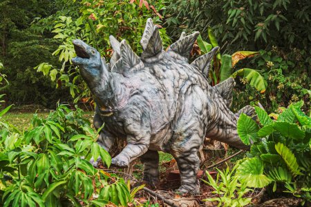 Foto de Dinosaurio Stegosaurus del período Jurásico tardío. Estados Unidos, London - Imagen libre de derechos