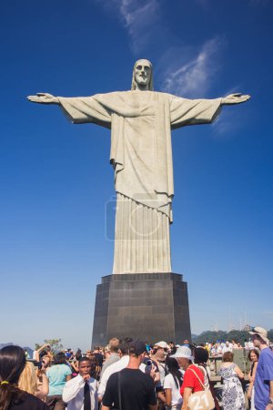 Téléchargez les photos : Christ Rédempteur sur la montagne Corcovado, Rio de Janeiro Brésil Amérique du Sud - en image libre de droit