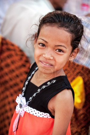 Foto de Uno de los muchos rostros de los niños de Camboya rural, sudeste asiático - Imagen libre de derechos
