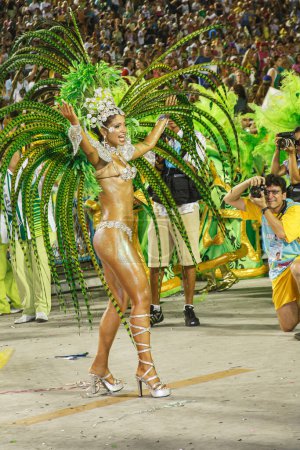 Foto de Desfile de carnaval en el Sambodromo, Río de Janeiro Brasil, América del Sur - Imagen libre de derechos