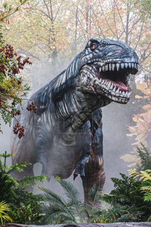 Foto de Tyrannosaurus Rex from the late Cretaceous period. Perteneció al grupo mayor: Saurischians (Lagarto-caderas) Sitio fósil: Estados Unidos - Imagen libre de derechos