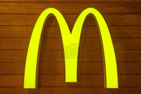 Photo for Manila, Philippines, November, 8, 2023 The McDonalds Arch outside the resturant in Metro Manila, Philippines, Southeast Asia - Royalty Free Image