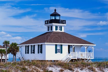 Photo for Old Port Boca Grande Lighthouse was built in 1890 on Gasparilla Island in Florida United States, North America - Royalty Free Image