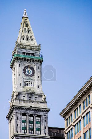 Photo for Custom House and the Financial Distrist, Bostom, Massachusetts, North America, with copy space - Royalty Free Image