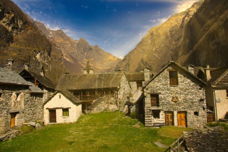 Photo for Stone villages in the Switzerland - Royalty Free Image