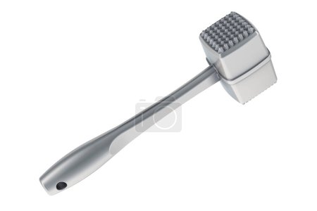 Photo for Meat Tenderizer Hammer, Mallet Tool Pounder For Tenderizing Steak Beef And Poultry, 3D rendering isolated on white background - Royalty Free Image