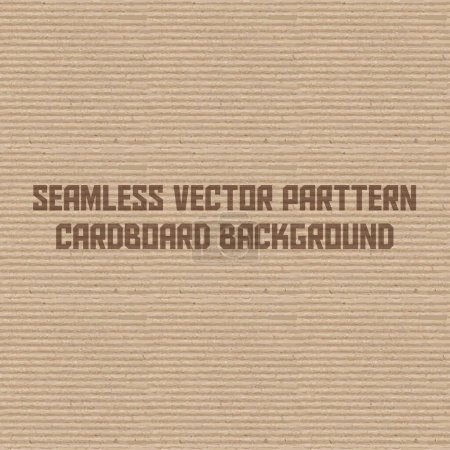 Illustration for Seamless vector pattern brown cardboard background - Royalty Free Image