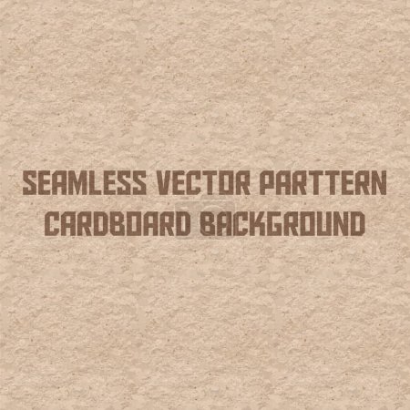 Illustration for Seamless vector pattern brown cardboard background - Royalty Free Image